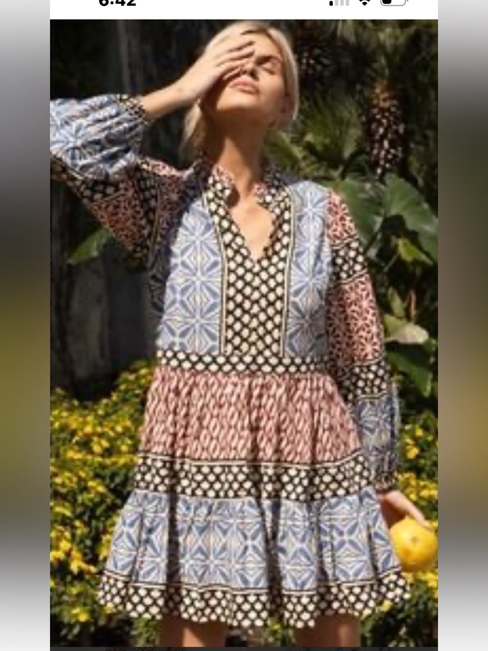 OLIPHANT NWT LONG SLEEVE YOKE DRESS SULTAN BLACK SIZE MEDIUM ADORABLE!!!!